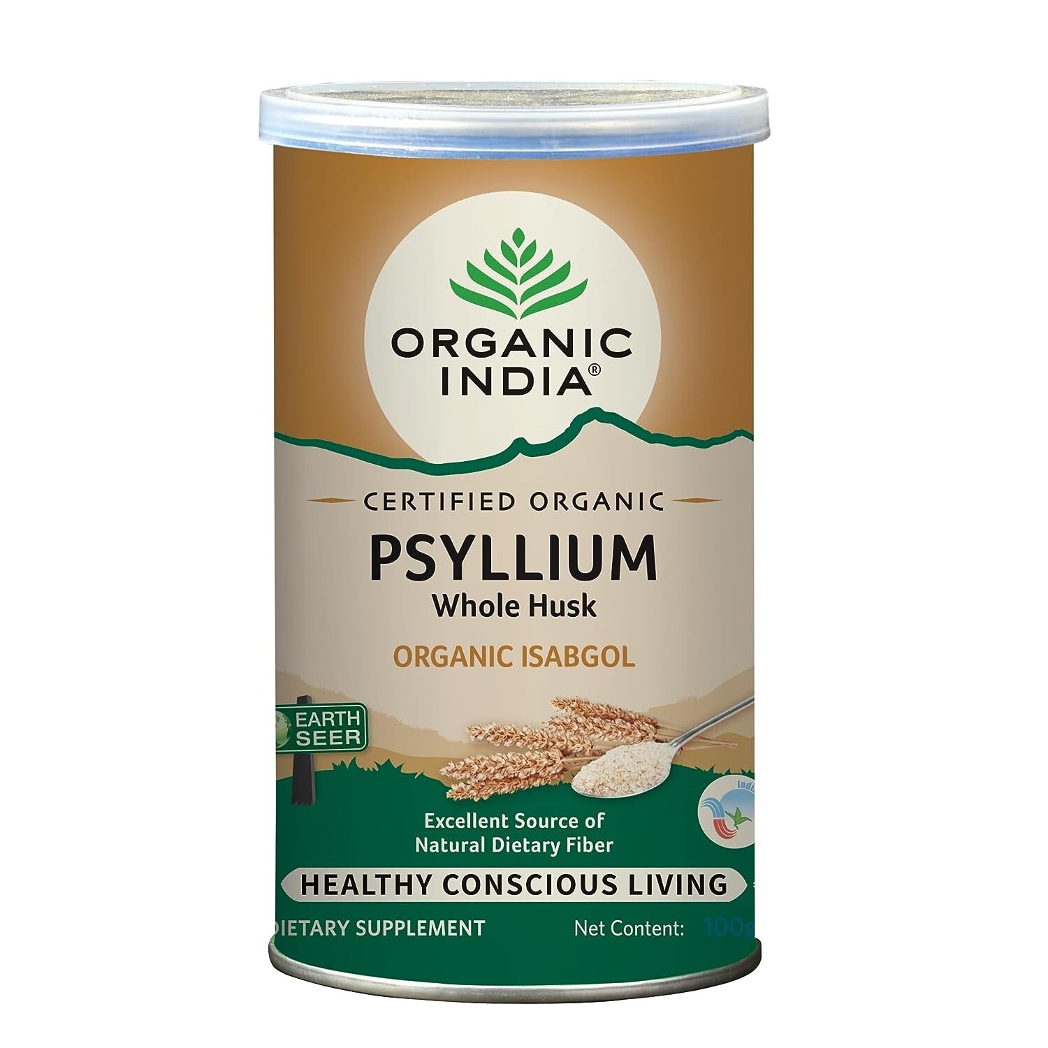 Organic India Psyllium whole husk 100 gm powder