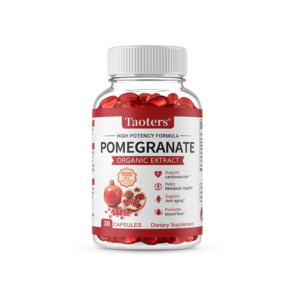 Organic Dietary Supplement, With Pomegranate Fruit Extract 700mg, 30-120 Softgel