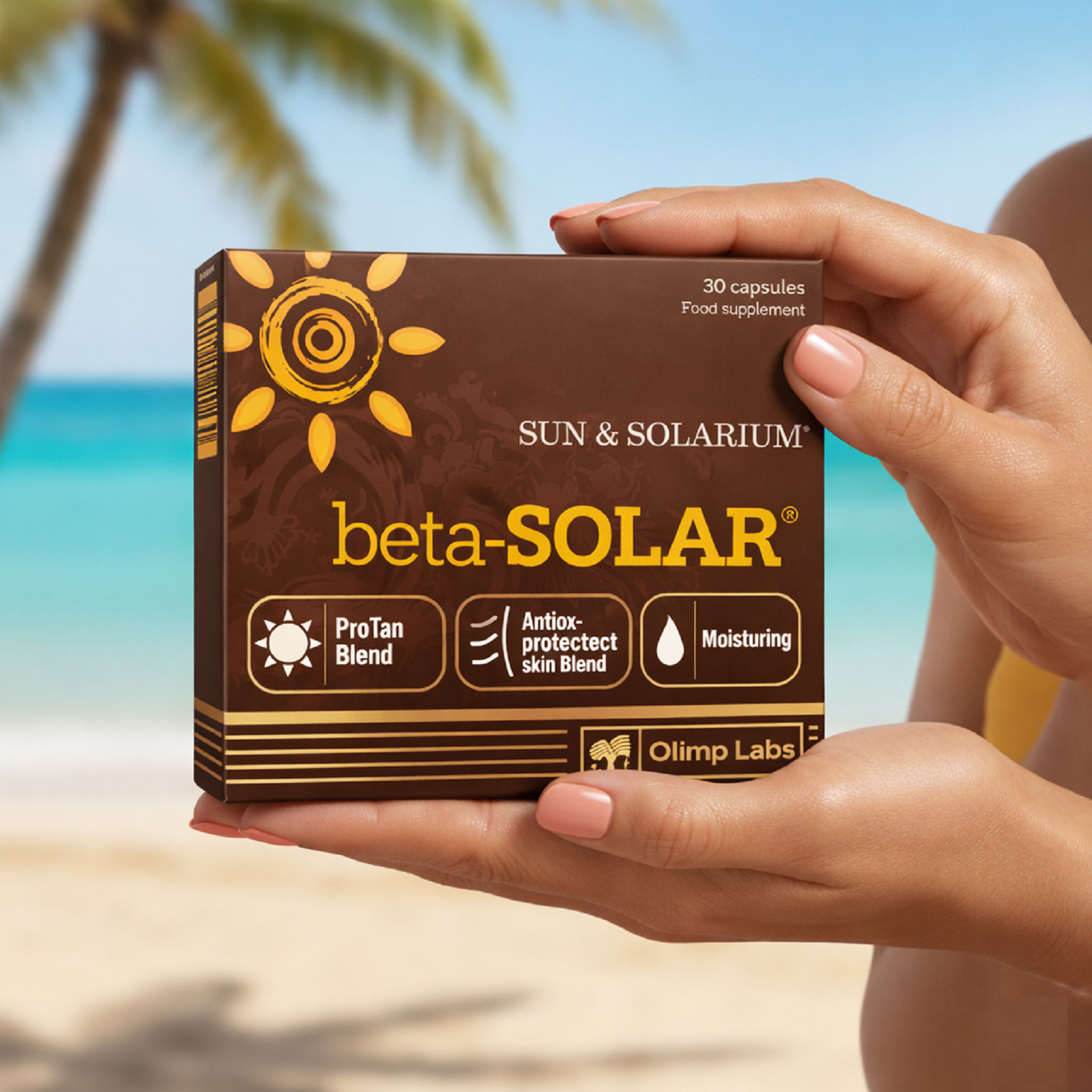 Beta-Solar 30-240 Caps. Tanning Pills Healthy Safe Tan Accelerator Dark Brown