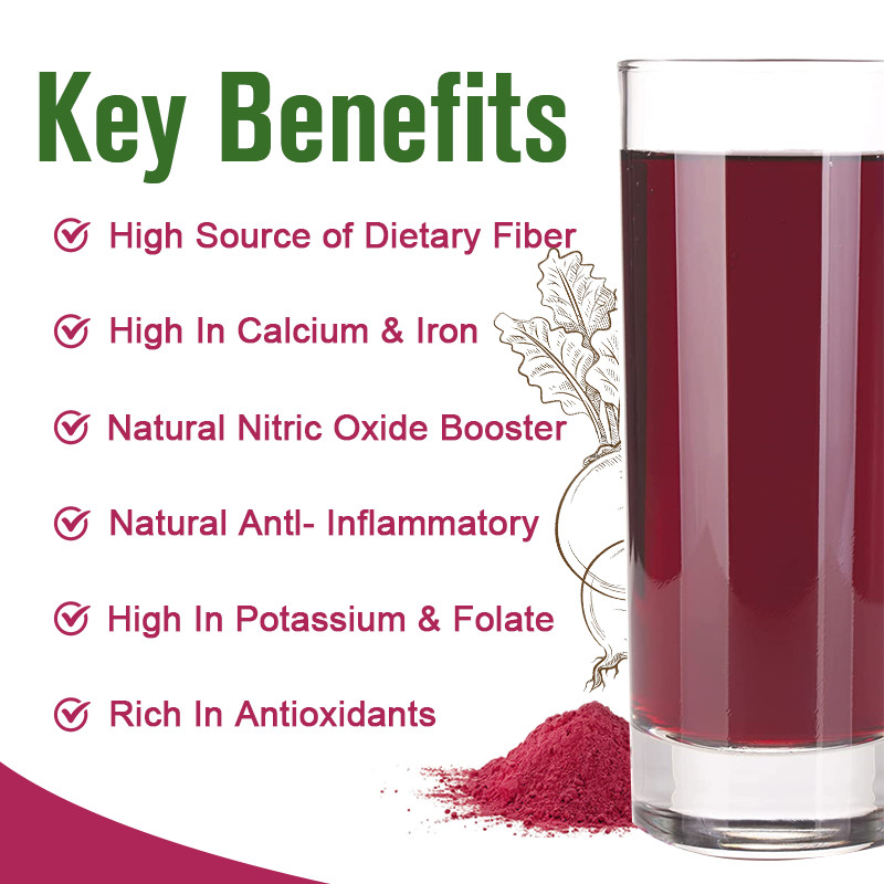 Organic Beet Root Powder, Support Antioxidants Blood Pressure Supplements