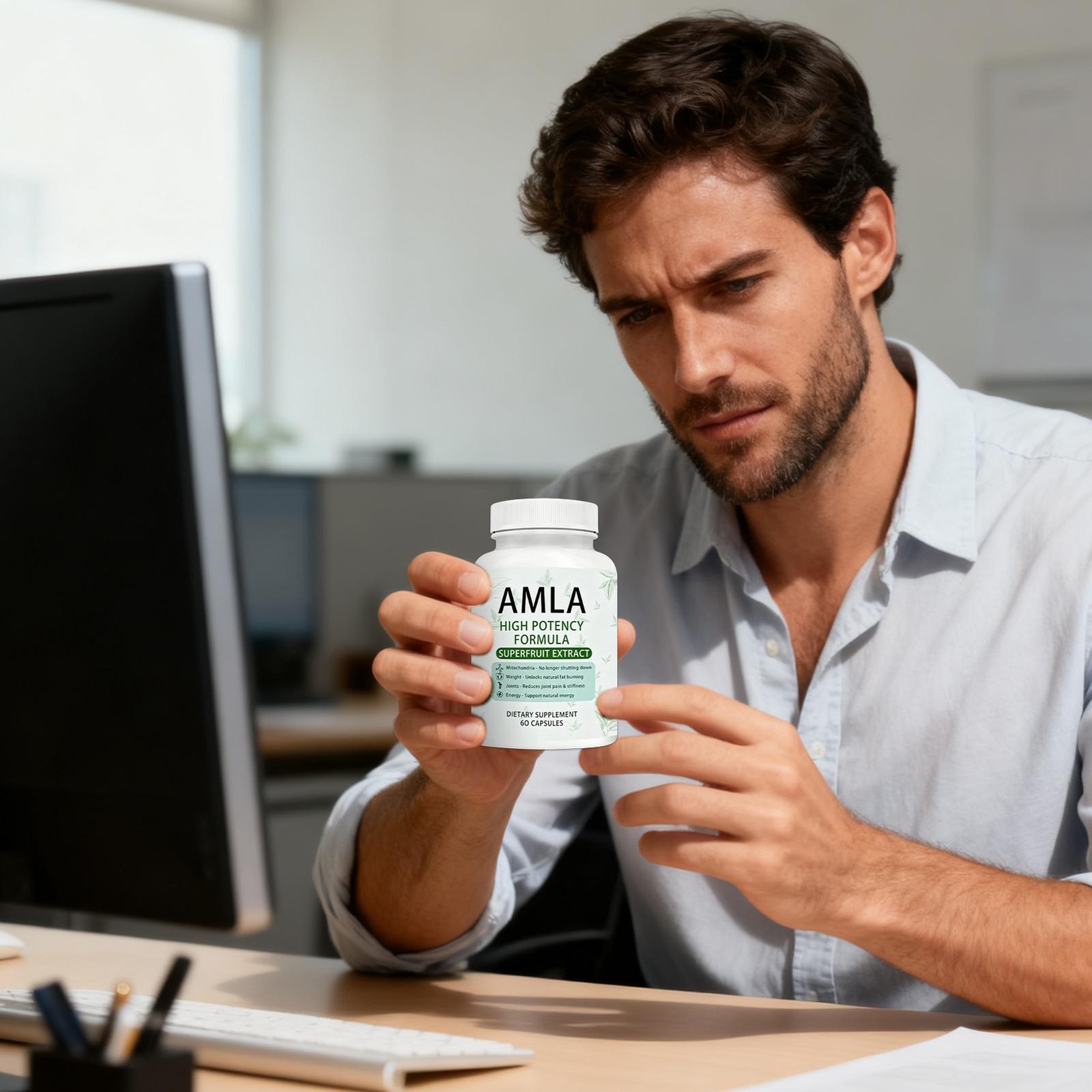 2 X Alevia Organic Amla Capsules 1000mg Indian Gooseberry Antioxidant Supple 60c