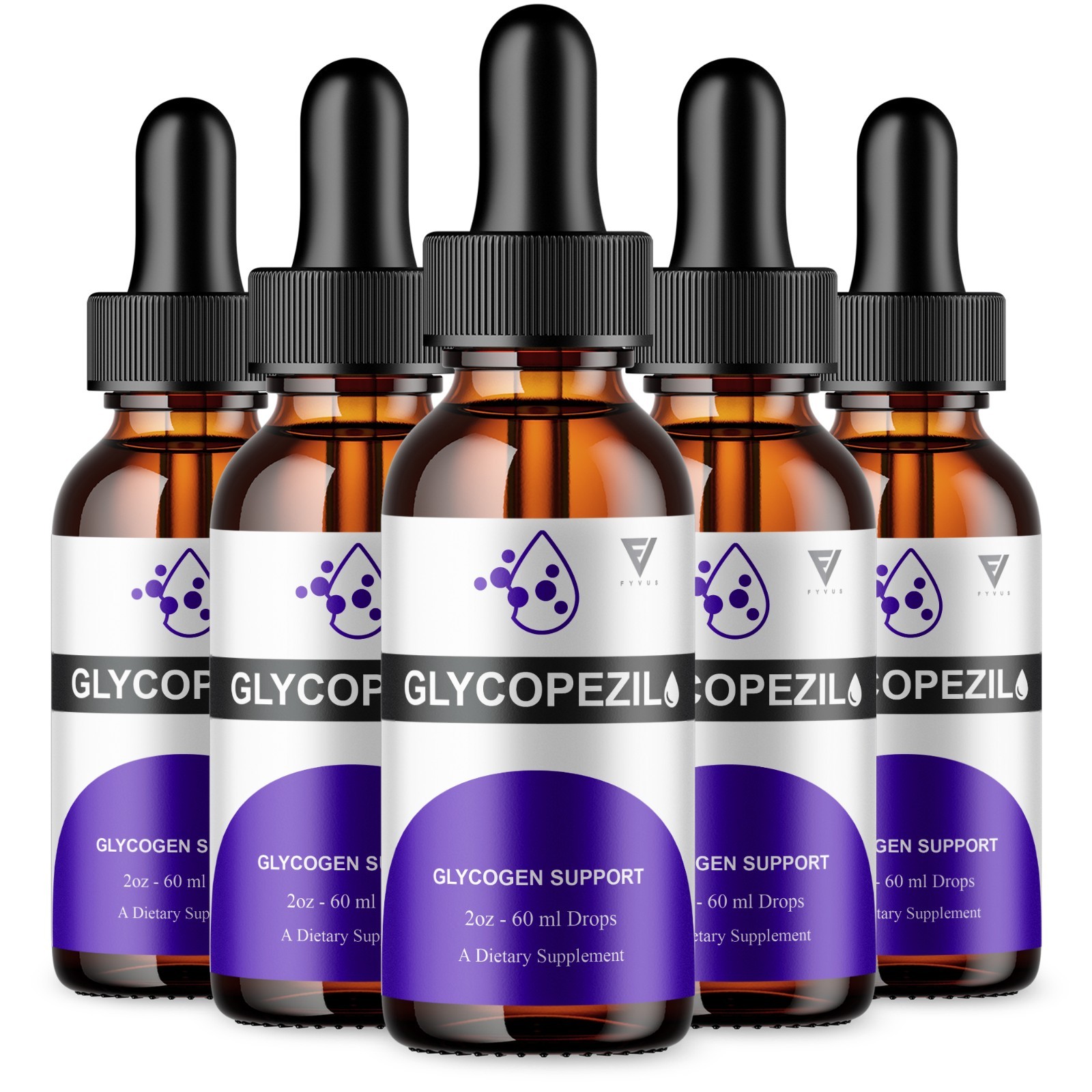 (5 Pack) Glycopezil Advanced Drops, Glyco Pezil Blood Support Formula (10oz)