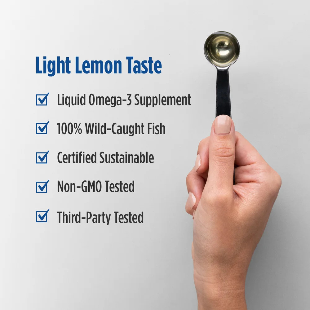 Nordic Naturals Omega-3 Lemon – Cognition, Heart Health, and Immune Support 8 Oz