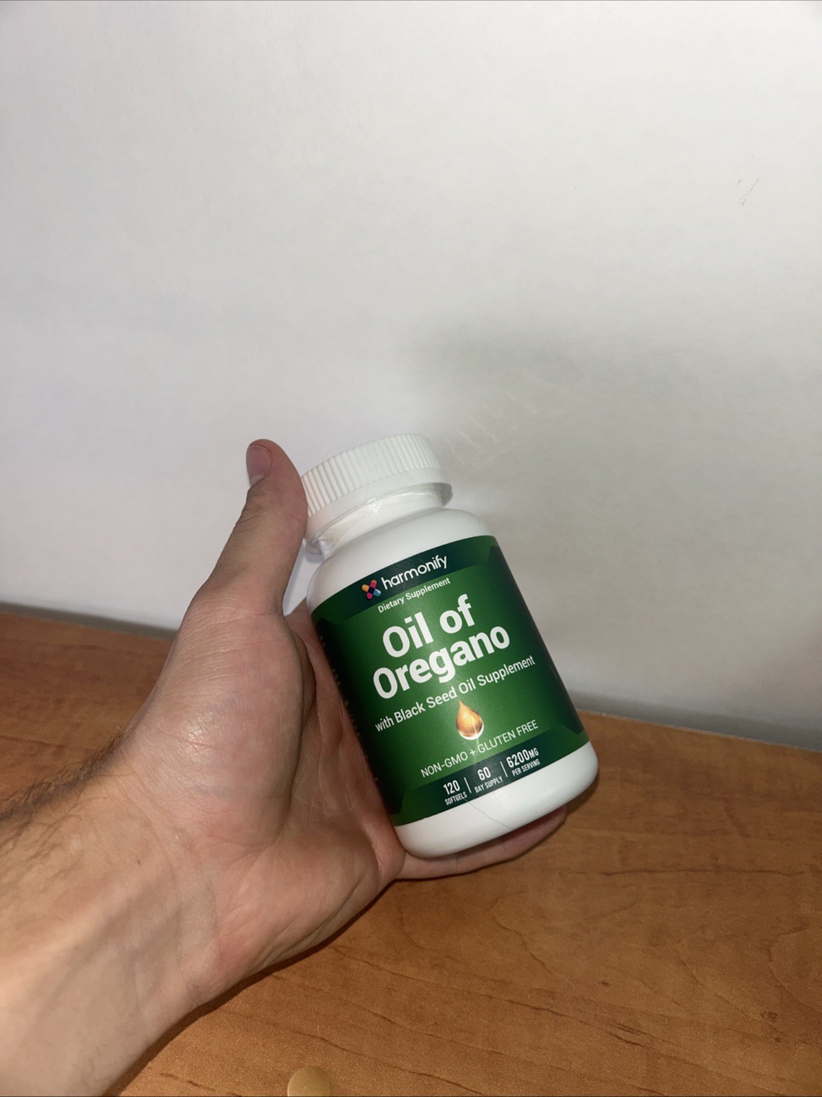 Harmonify Oil of Oregano Black Seed Oil Softgels 120 Count Non-GMO Gluten Free