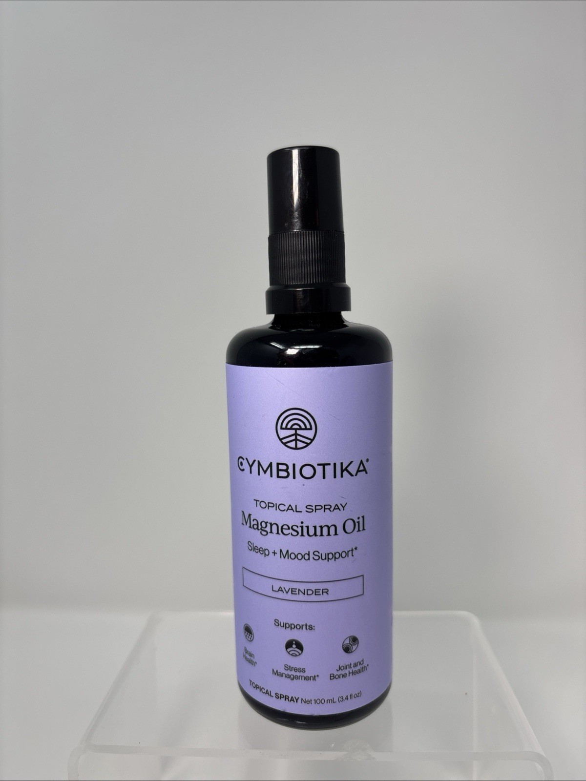 CYMBIOTIKA Topical Magnesium Oil Spray for Body 3.4 Fl Oz
