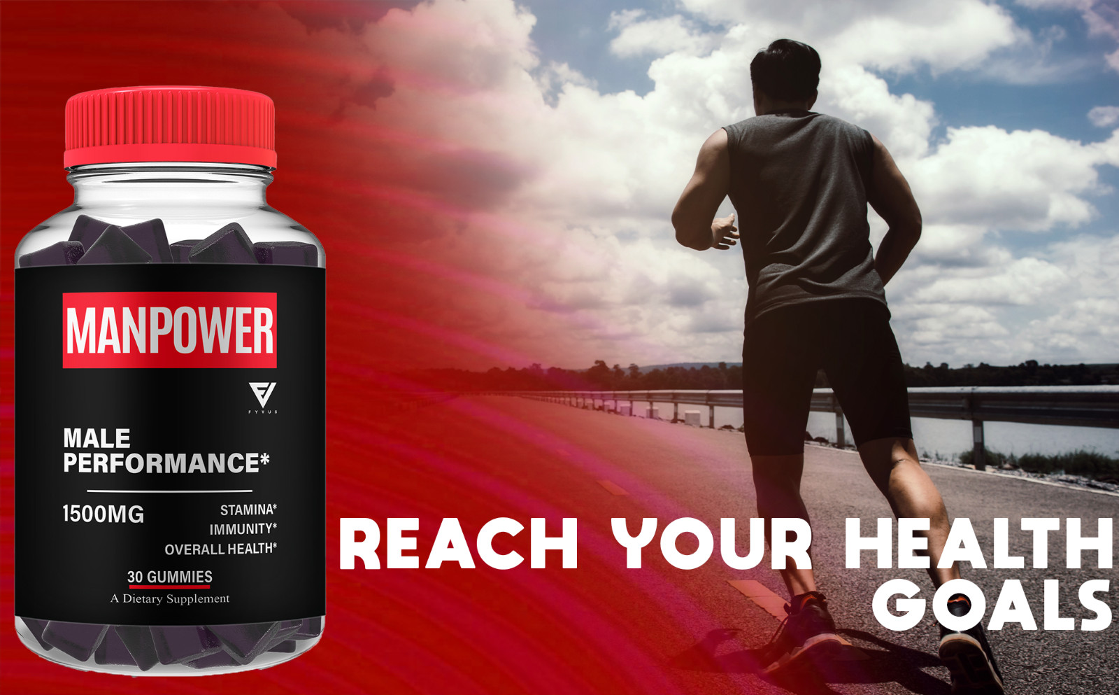 (2 Pack) Man Power Gummies ManPower Maximum Performance Gummy (2 Month Supply)