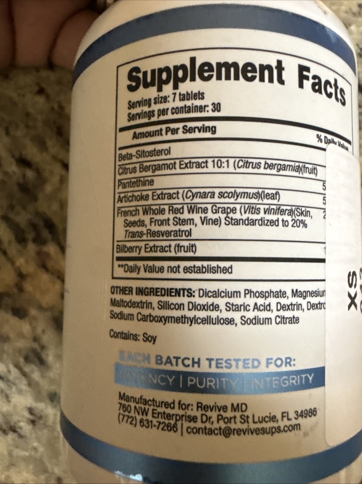 Revive Lipid 210 Tablets Exp 10/26