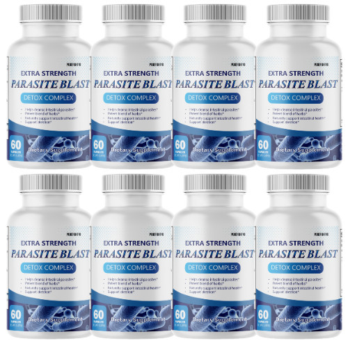 Parasite Blast Cleanse Detox & Toxins Gut Health Supplement – 8 Bottles