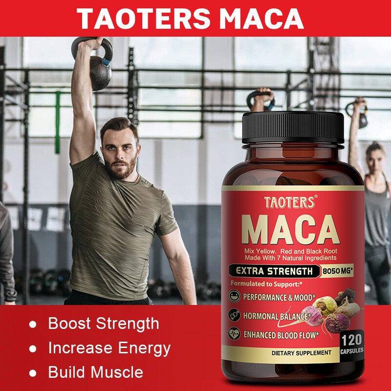 Maca Ashwagandha Blend – 300mg – Enhances Endurance and Energy