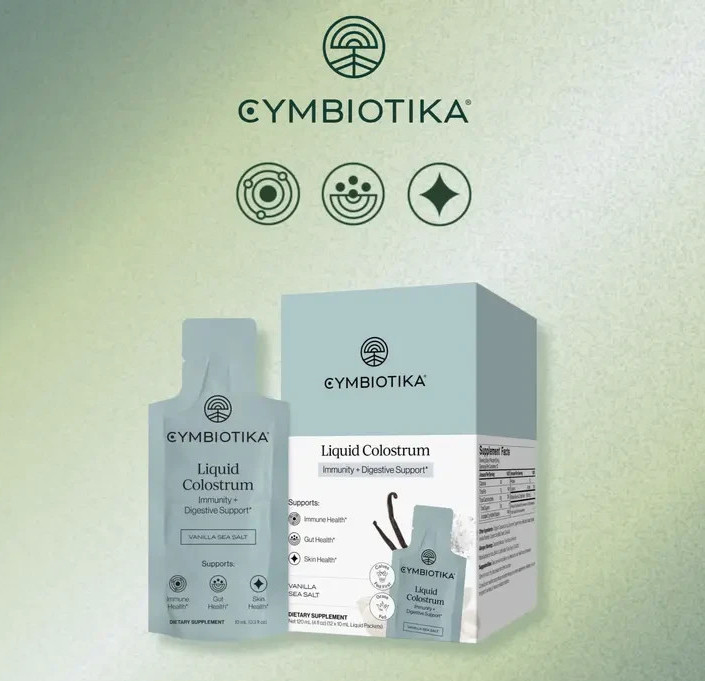 Cymbiotika Liquid Colostrum Vanilla Sea Salt 12 Pack Supplement (OVERSTOCK)