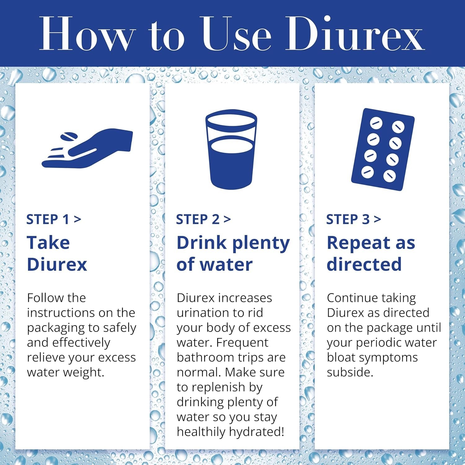 Diurex Max Water Pills – Maximum Strength Caffeine Free Diuretic – Relieve Water
