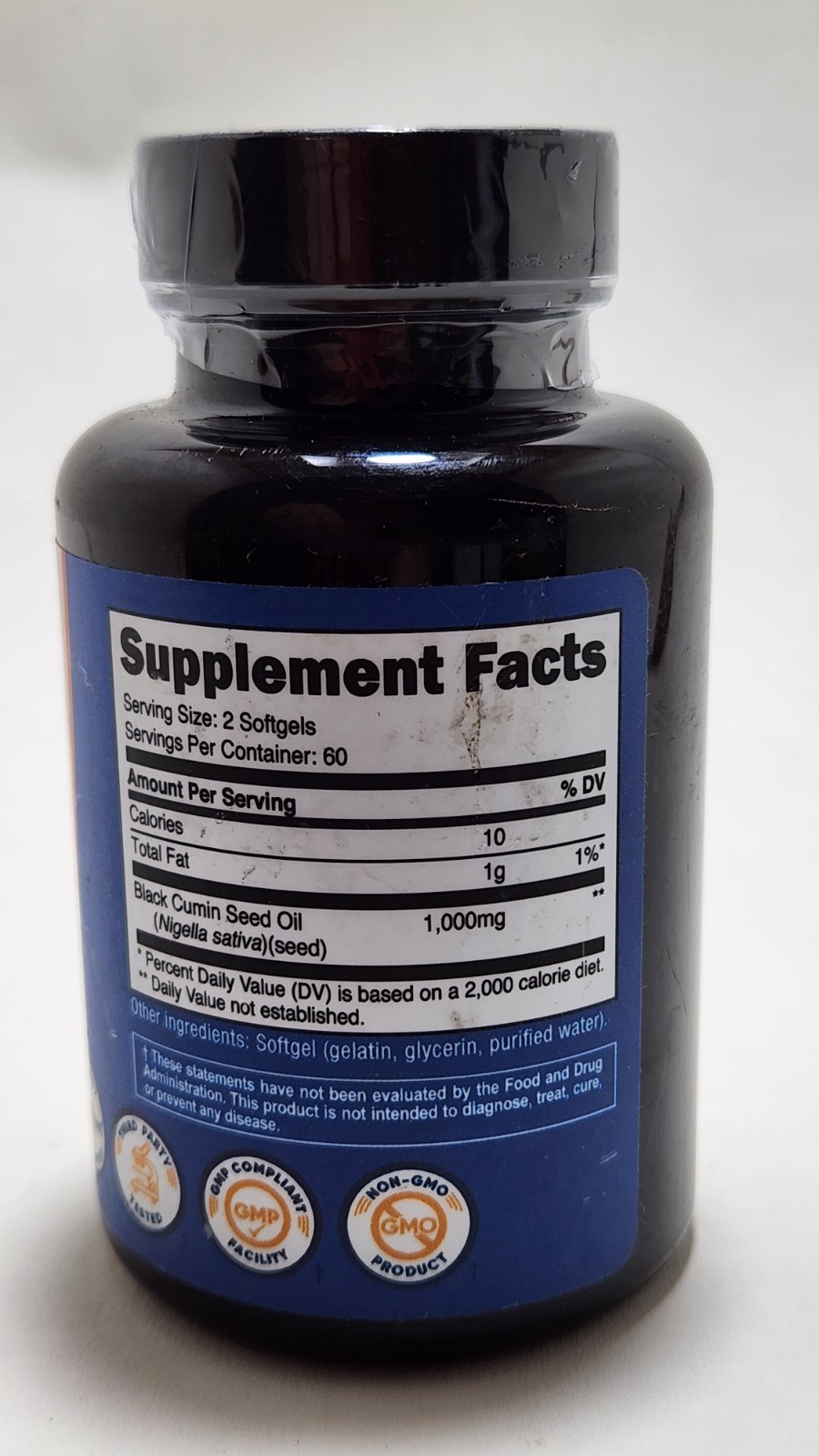 Nutricost Black Seed Oil (Cumin) – 120 Softgels, 1000mg Per Serving, 60 Servings