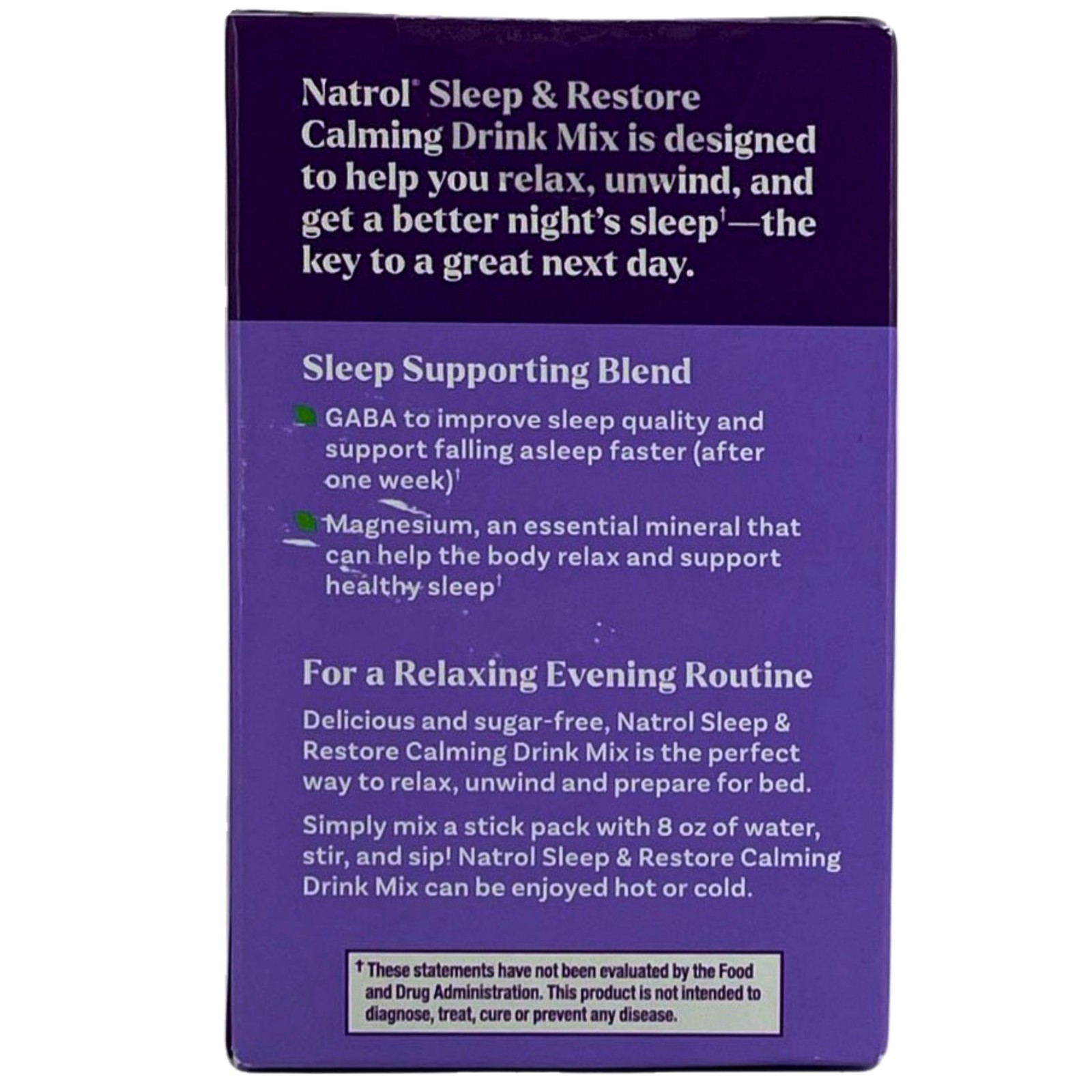 Natrol Sleep & Restore Calming Drink Mix 10 Sticks 9 Pack New Exp 01/2026