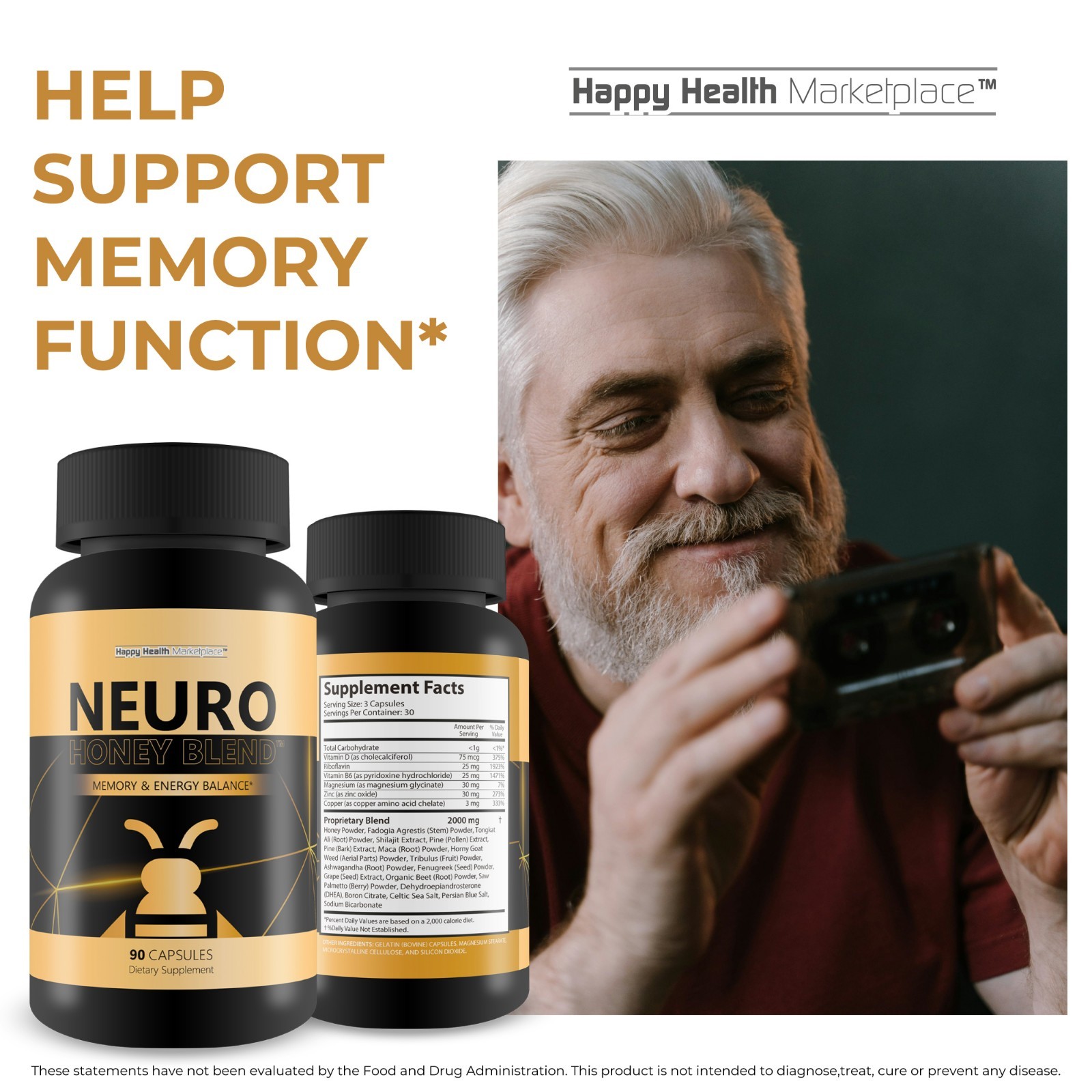 Neuro Honey Blend – Our Best Honey Based Memory Supplement For Men & Women