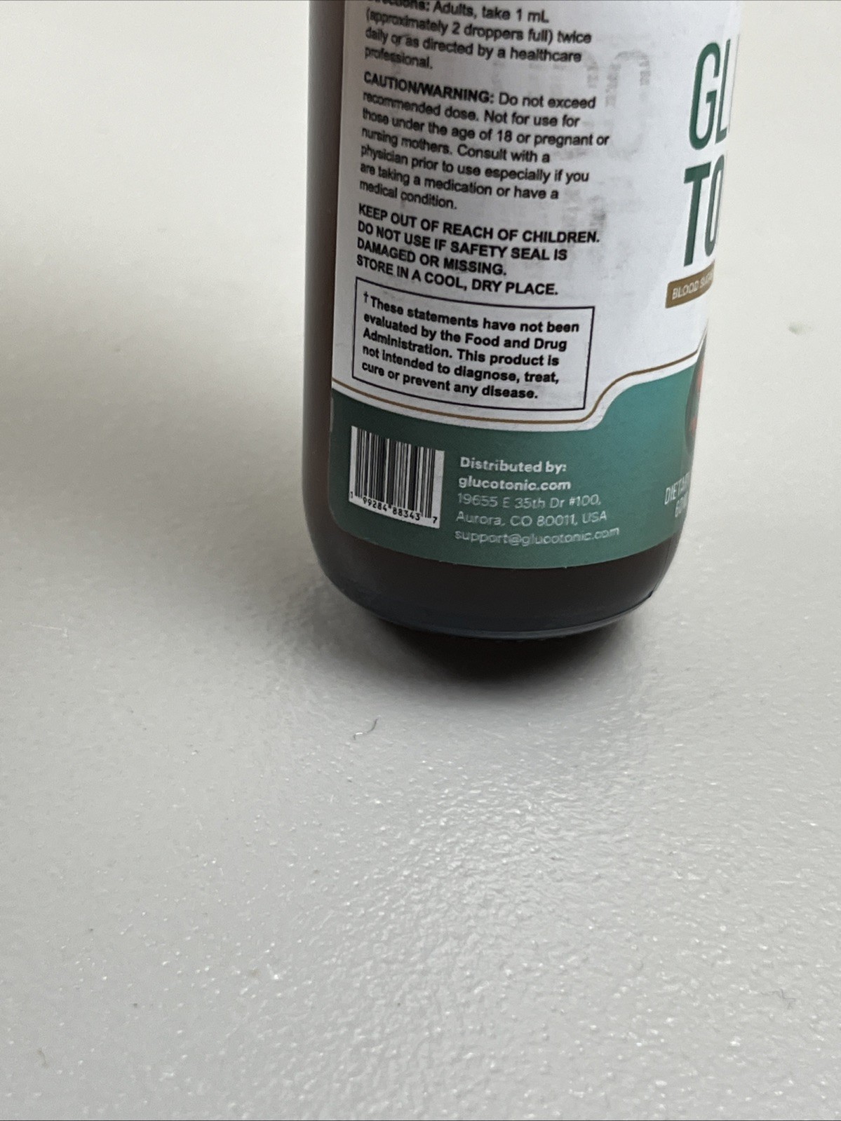 Gluco Tonic Blood Support Formula Dietary Supplement 2 FL OZ 02-2027 Exp Free Sh