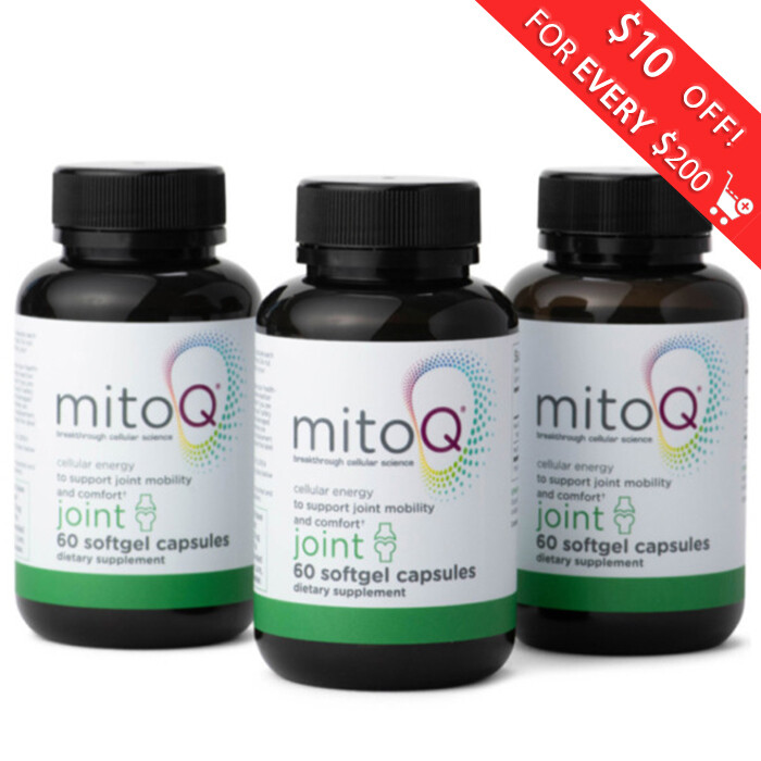 3 Packs MitoQ Joint Support Green Lipped Mussel Extra 180 Softgel New Zealand