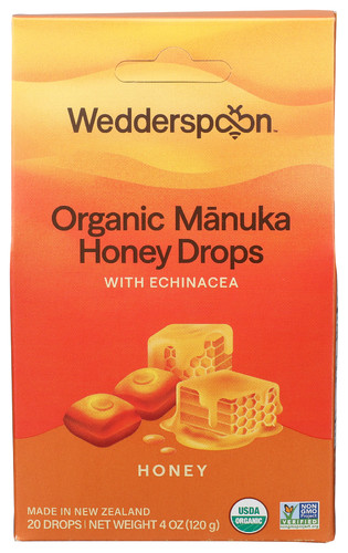 (Pack of 7) Wedderspoon Drop Manuka Honey with UMF 4 Oz