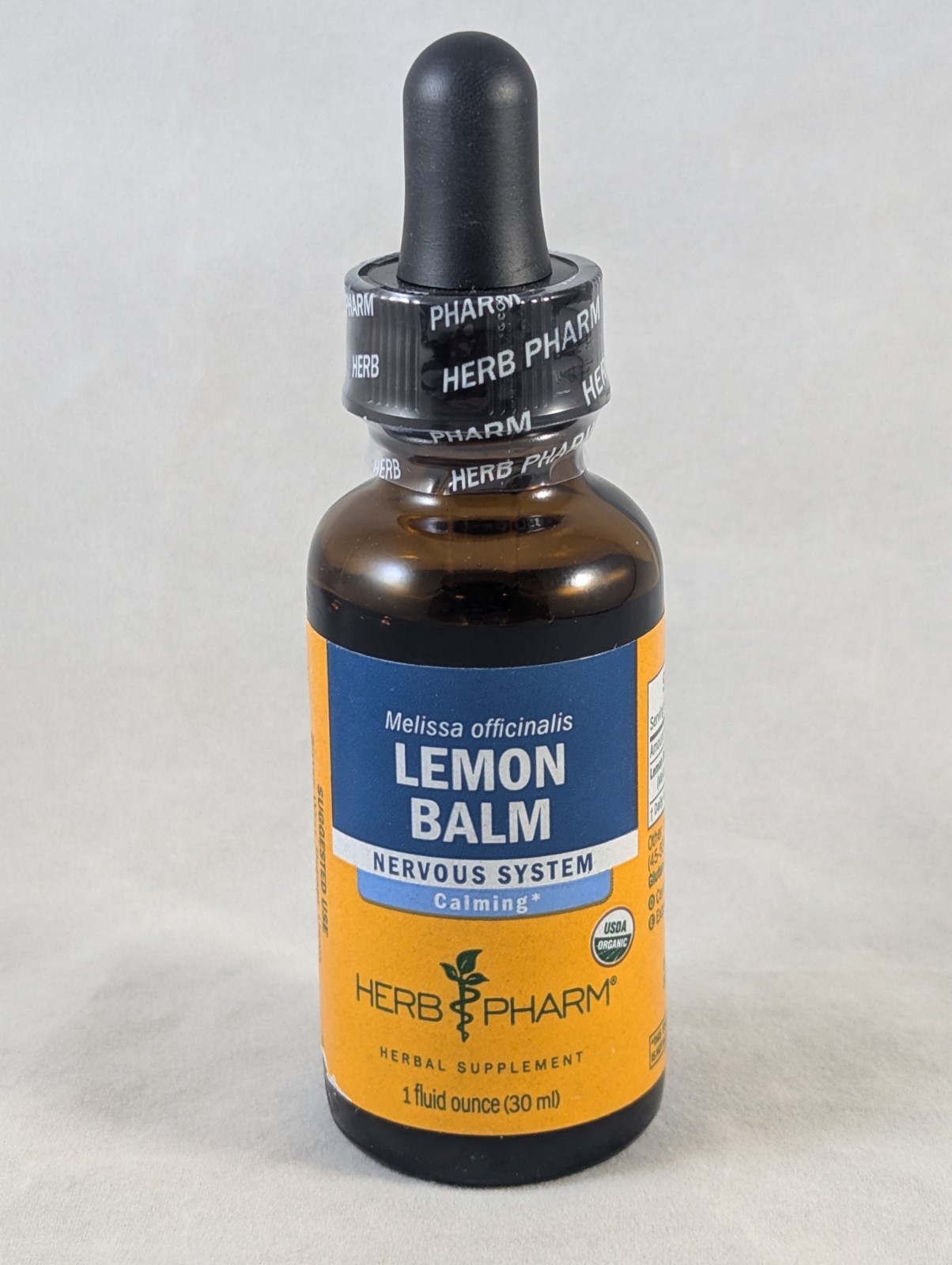 Herb Pharm LEMON BALM 1oz tincture Nervous System Calm organic ALCOHOL FREE 2029