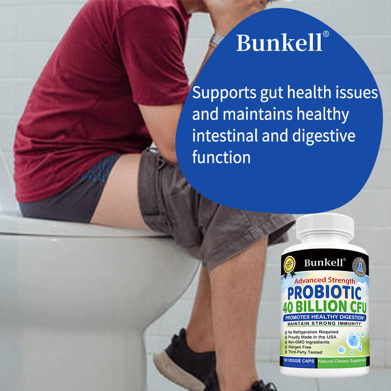 Advanced Strength Probiotic Capsules 40 Billion CFU Promotes Healthy Digestion