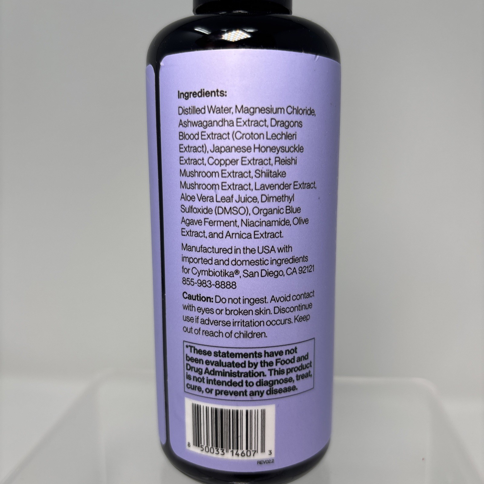 CYMBIOTIKA Topical Magnesium Oil Spray for Body 3.4 Fl Oz