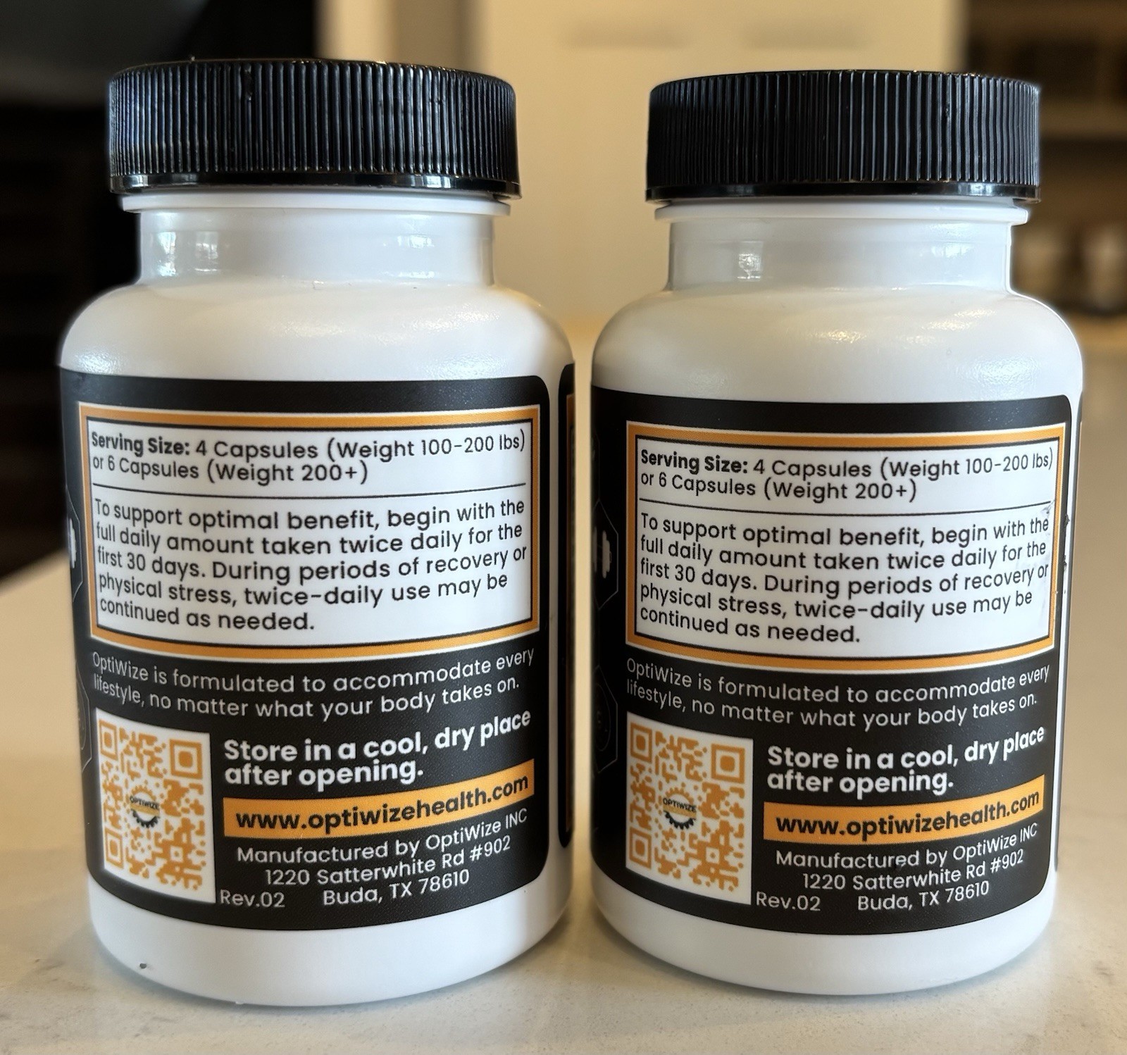 OptiWize 10-N-1 Joint Support Plus Hydrolyzed Collagen (2) 140 Capsules Total