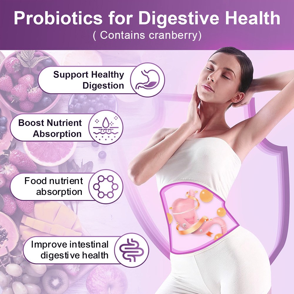 3in1 Women Probiotic Complex for Gut Digestion,Vaginal&Urinary Wellness 120 Caps