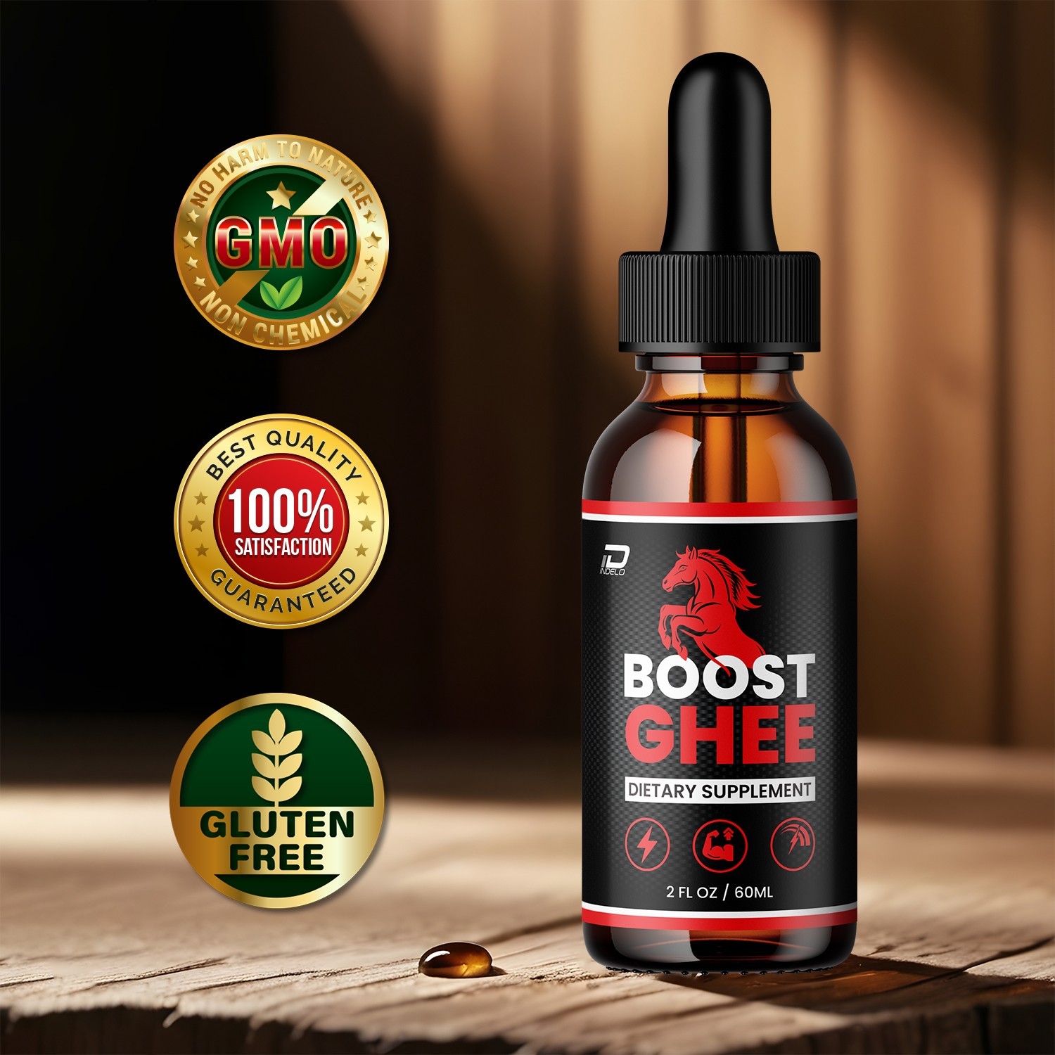 (3 Pack) Boost Ghee Liquid Drops – BoostGhee Natural Blend Healthy Organic