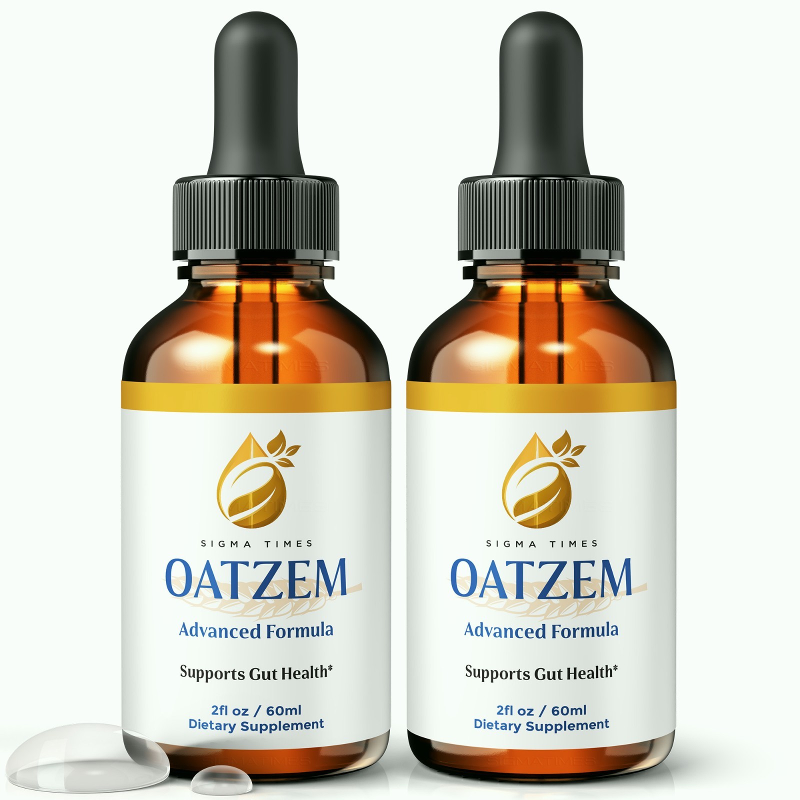 Oatzem Drops, Advanced Liquid Supplement for Weight Loss & Metabolism – 2 Pack