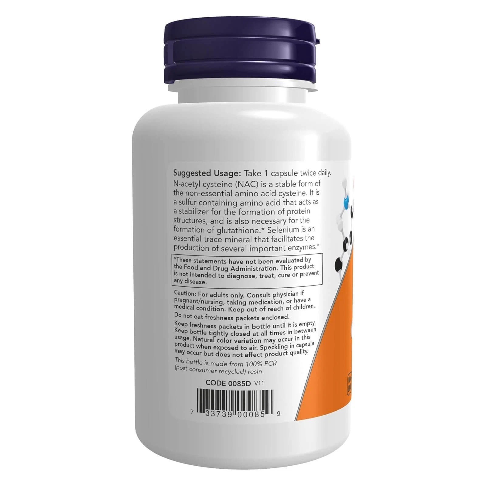 NOW FOODS NAC 600 mg 100 Veg Capsules