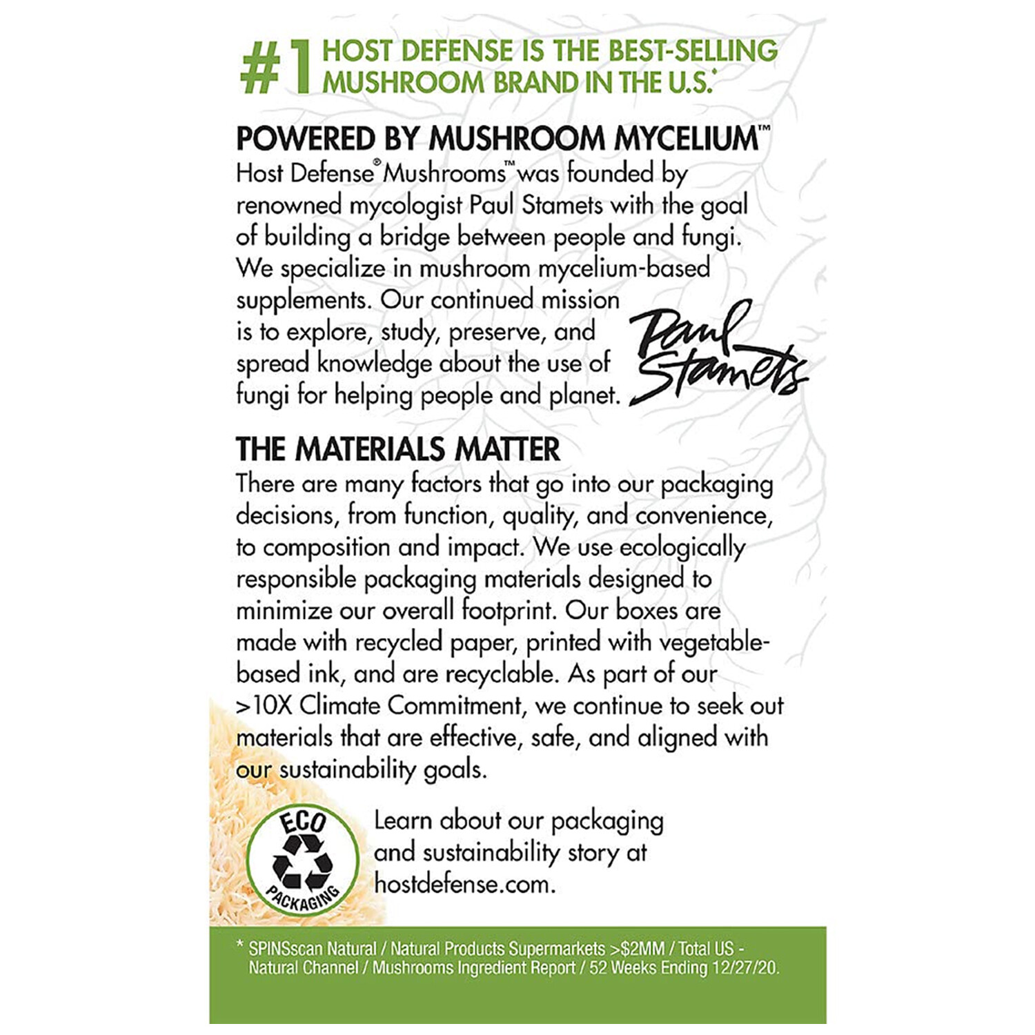 Host Defense Mushrooms MycoBrew Matcha Certified Organic Drink Mix, 1 Ounce
