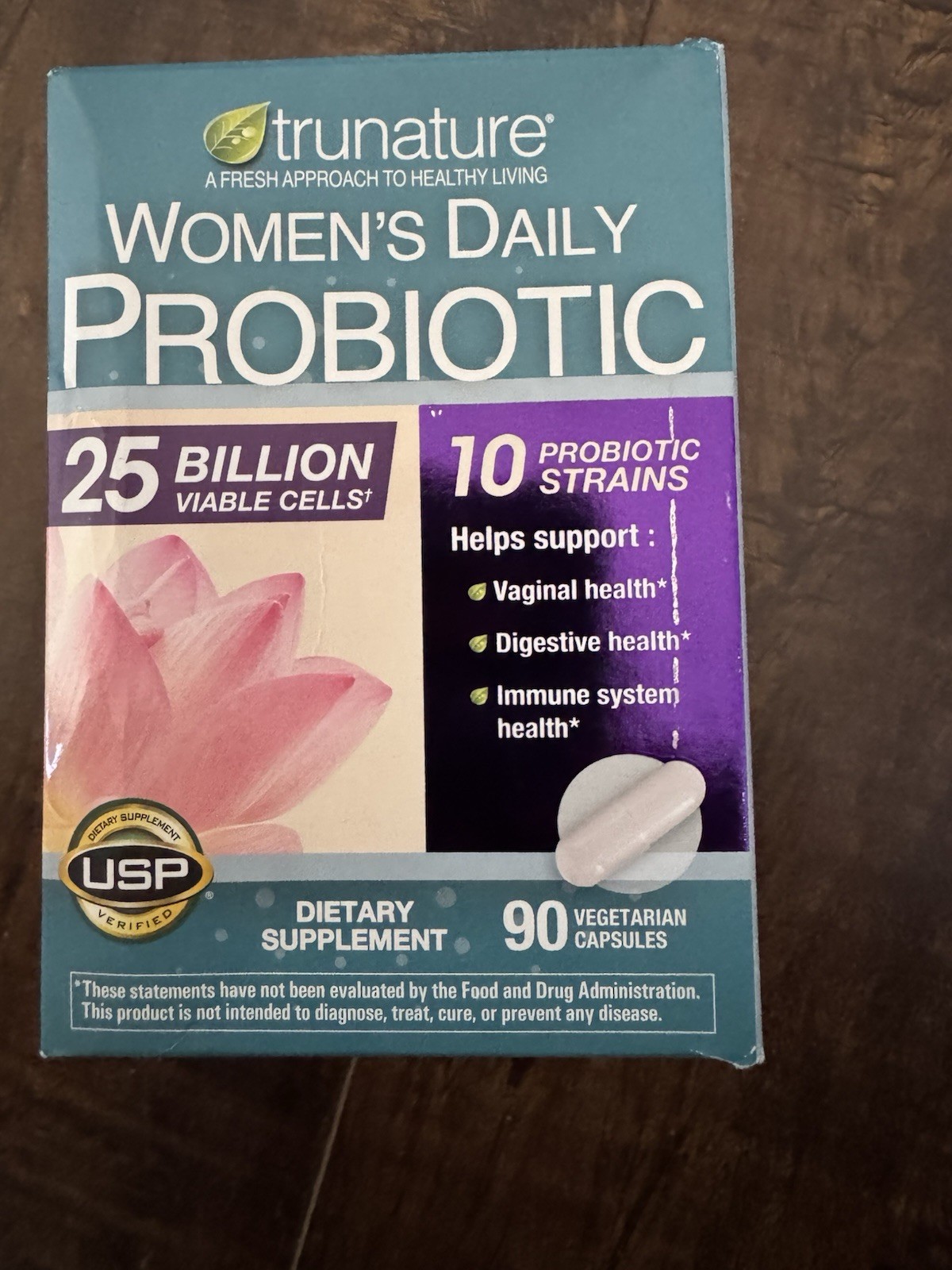 trunature Women’s Daily Probiotic 90 Vegetarian Capsules Exp 03/2028 New