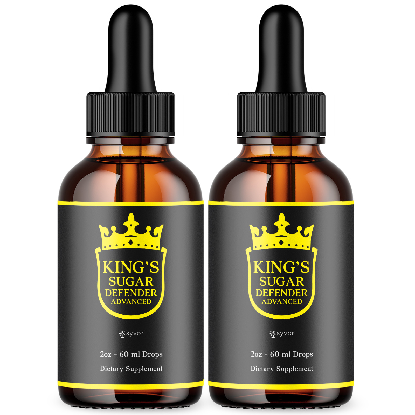 (2 Pack) King’s Sugar Defender Blood Support Drops Vitamin Supplement 60 Serving