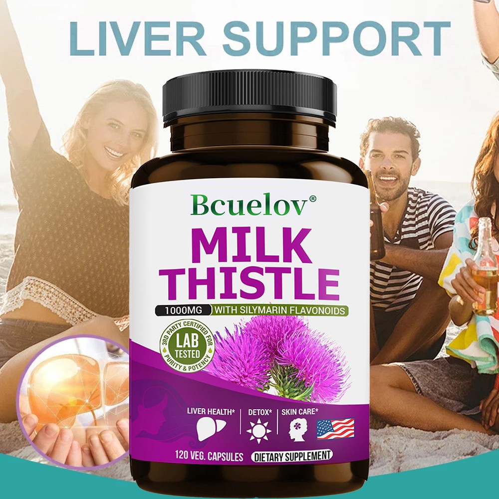 Milk Thistle Extract Support Liver Detoxification Repair Liver Cells Antioxidant
