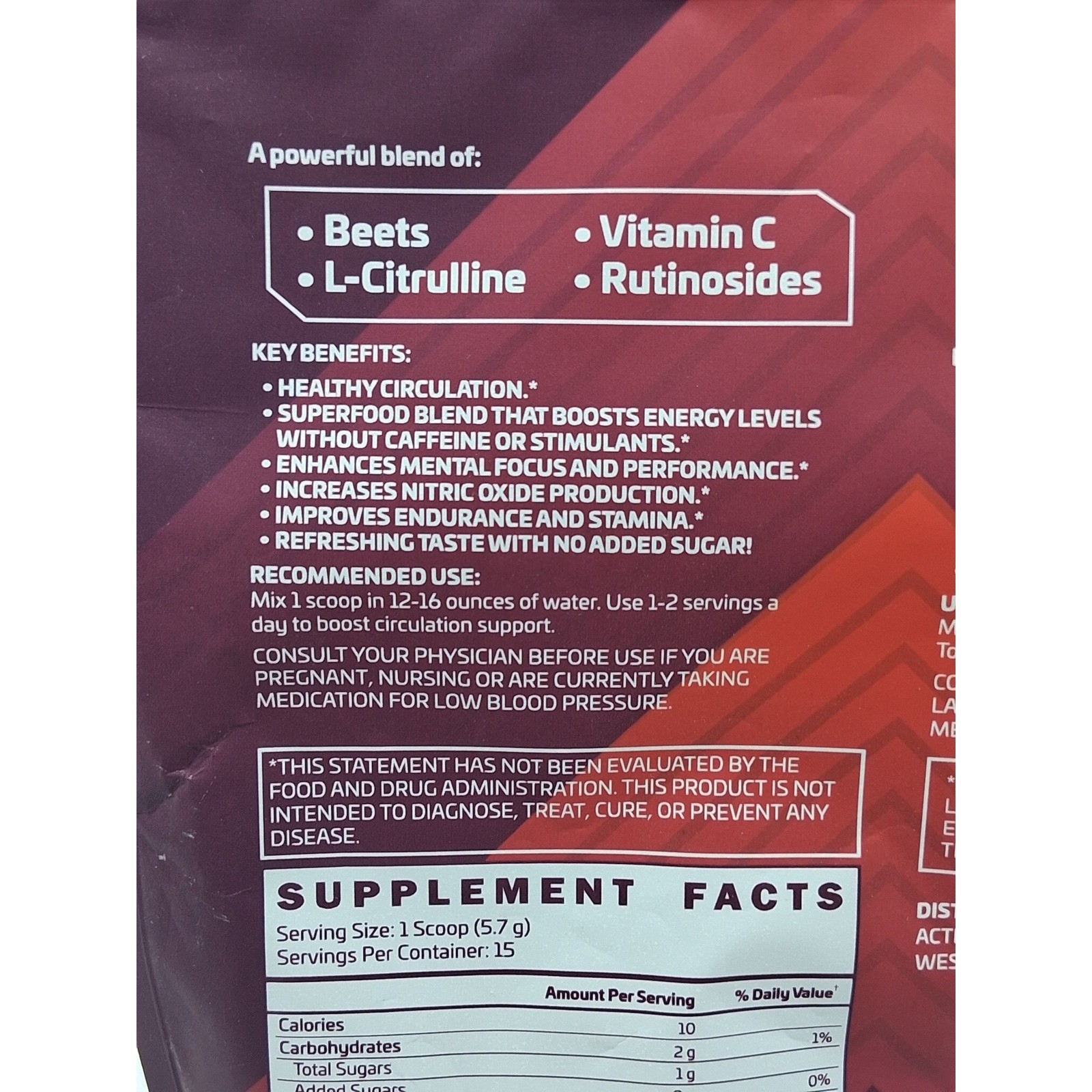 ActivZ NitroX Pro – Nitric Oxide 6 oz, 15 servings EXP 2/2027 SEALED