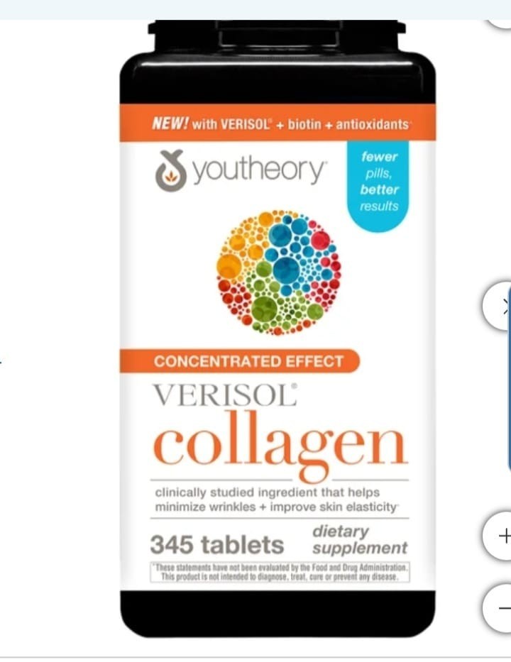 Youtheory Collagen Biotin Antioxidant Skin Health Tablets 345ct