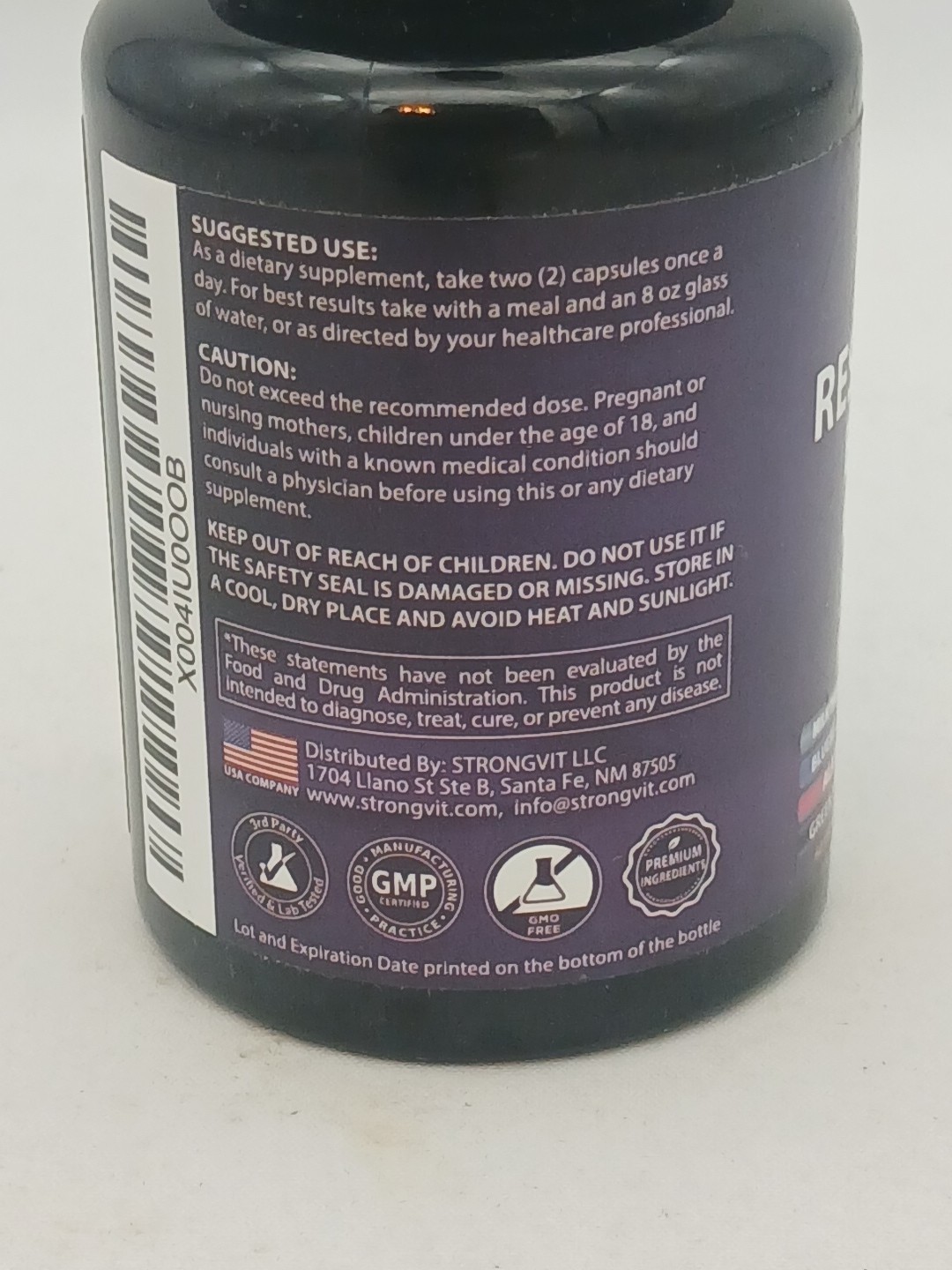 NAD+ Resveratrol Berberine Quercetin Fisetin, 60 Vegan Capsules