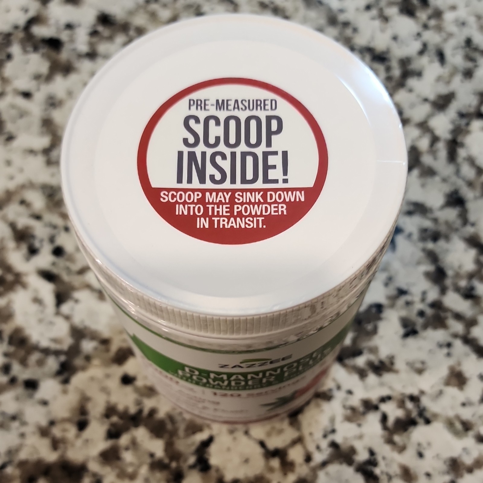 ZAZZEE D-Mannose Powder Plus Cranberry Probiotics 11.94 oz 2000mg Non-GMO