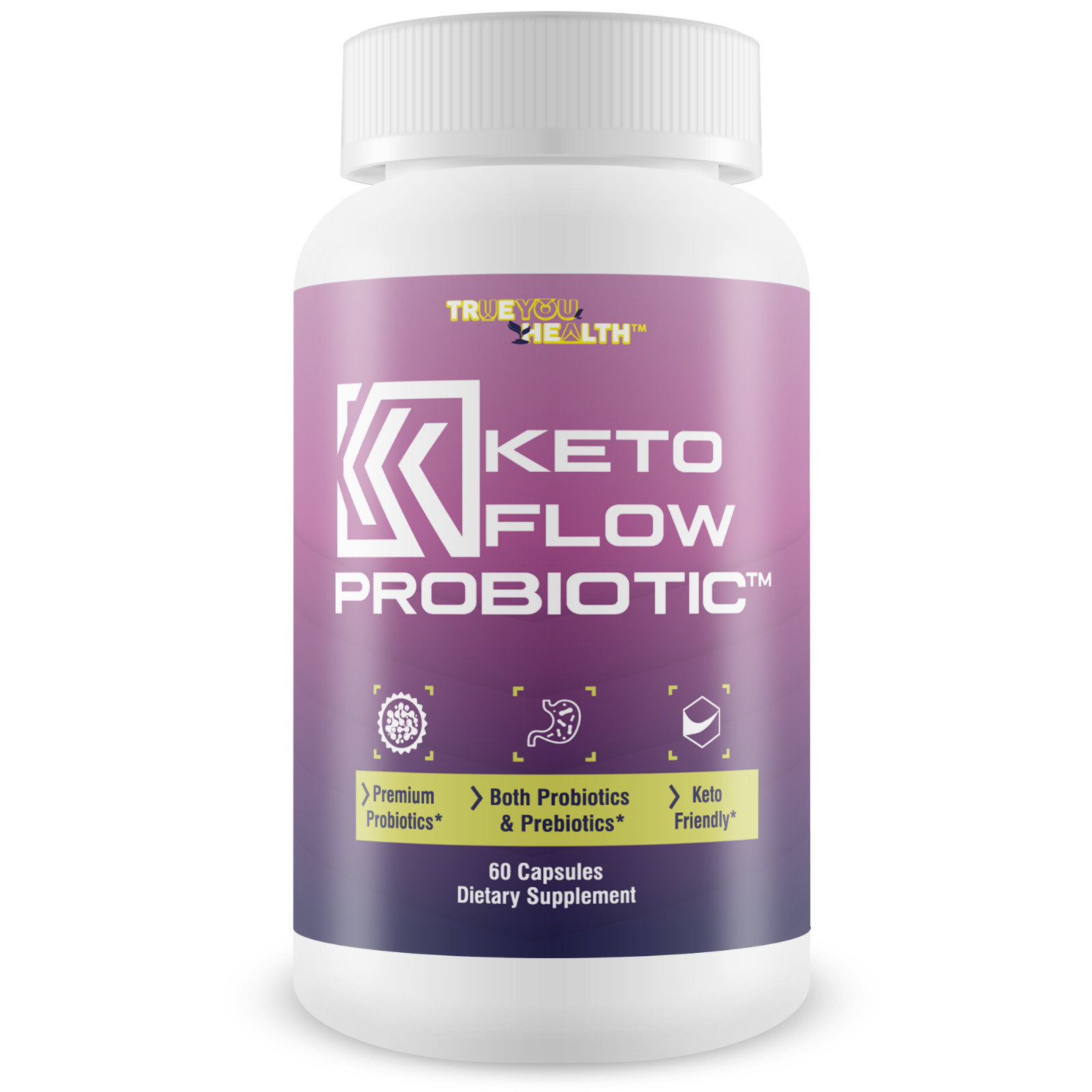 Keto Flow Probiotic – Premium Probiotics & Prebiotics – Keto Friendly Probiotic