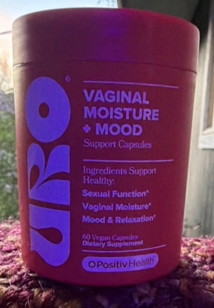 O Positiv Health URO Vaginal Moisture Mood Support 60 Vegan Capsules Ashwagandha