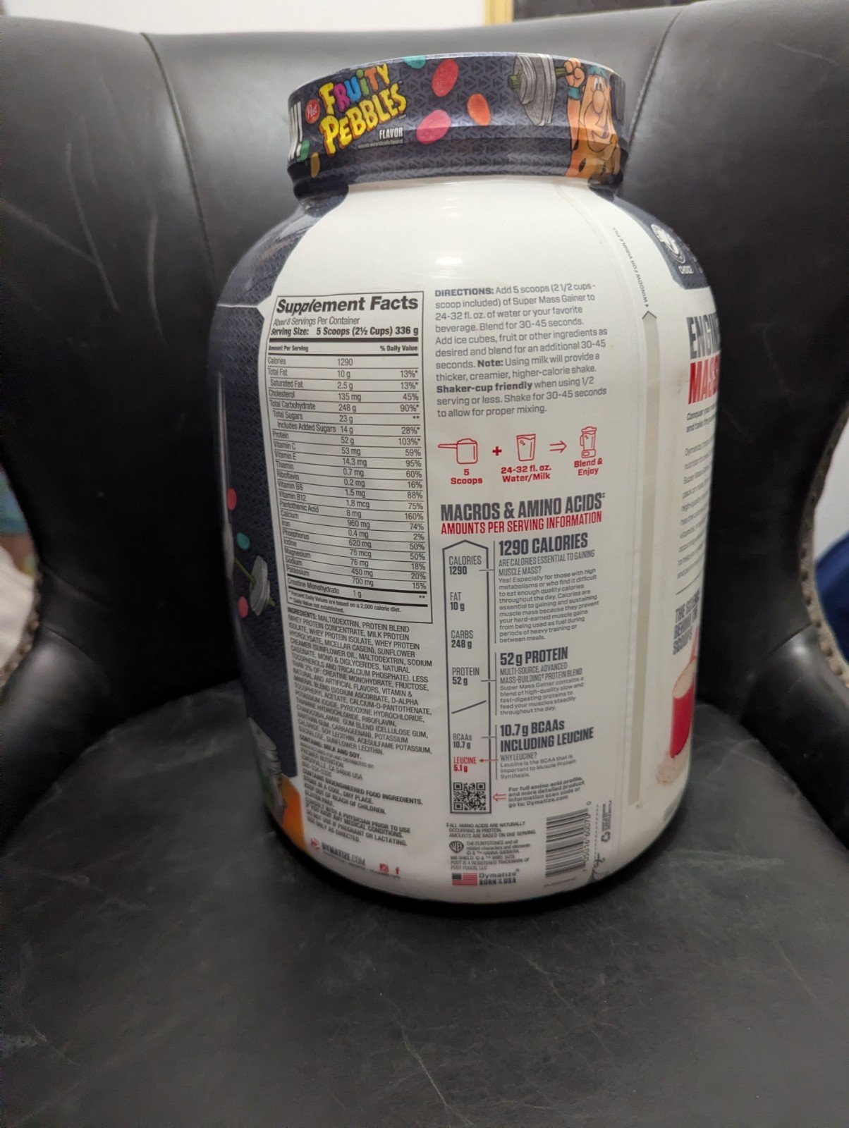 Super Mass Gainer – Fruity Pebbles 6 Pounds (8 Servings) Protein Powder