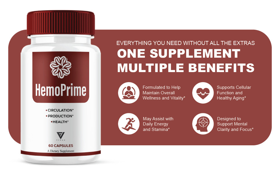 HemoPrime Male Performance, Hemo Prime Support (60 Capsules)