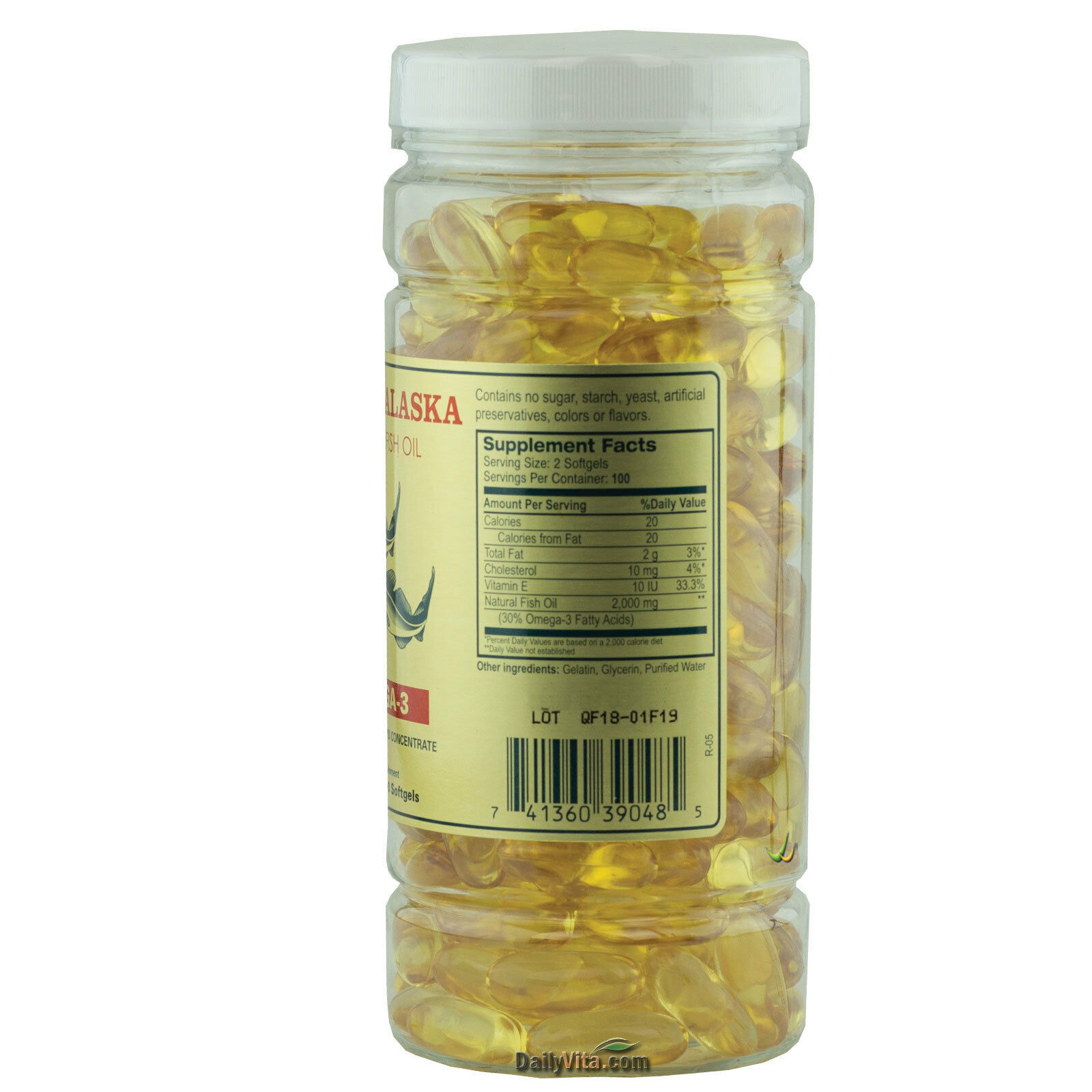 2 Bottles x 200 Caps Deep Sea Fish Oil Omega-3 EPA DHA