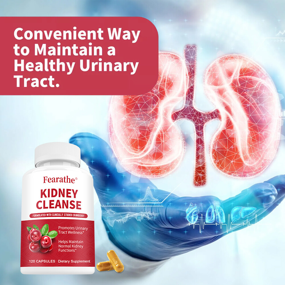 Kidney Health Cleanse Support Detox Natural Supplement High Quality