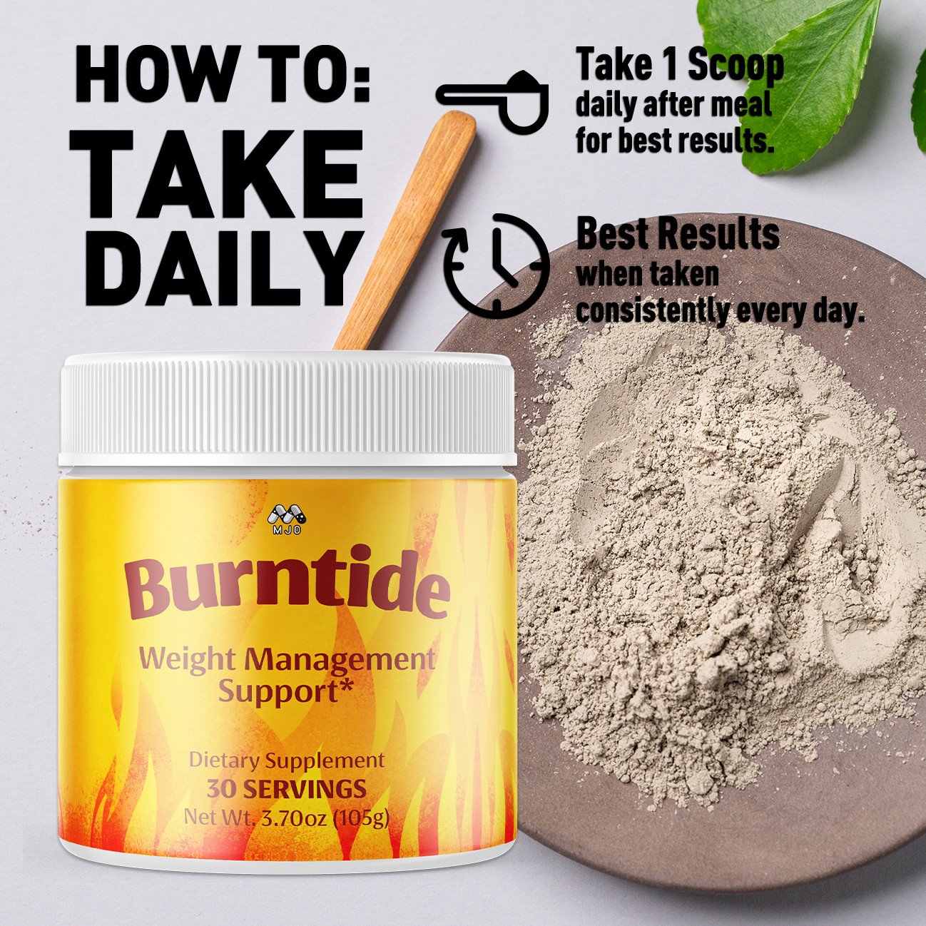 (5 Pack) Burntide Powder Advanced Weight Management Burn Tide 150 Servings