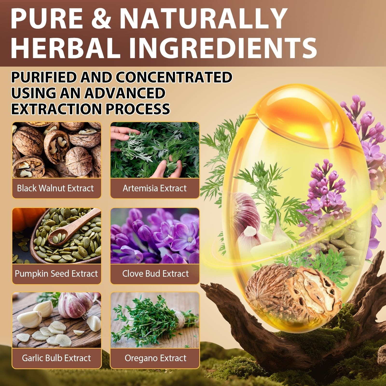 Echoes of the Spring Wormwood Black Walnut Clove Cleanse 240 Softgels