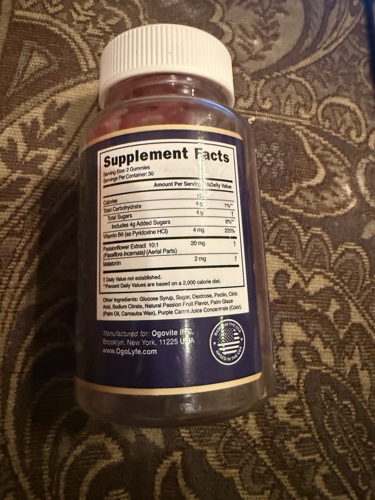 OGOLYFE Sleep Support 60 Gummies Ex 11/2027