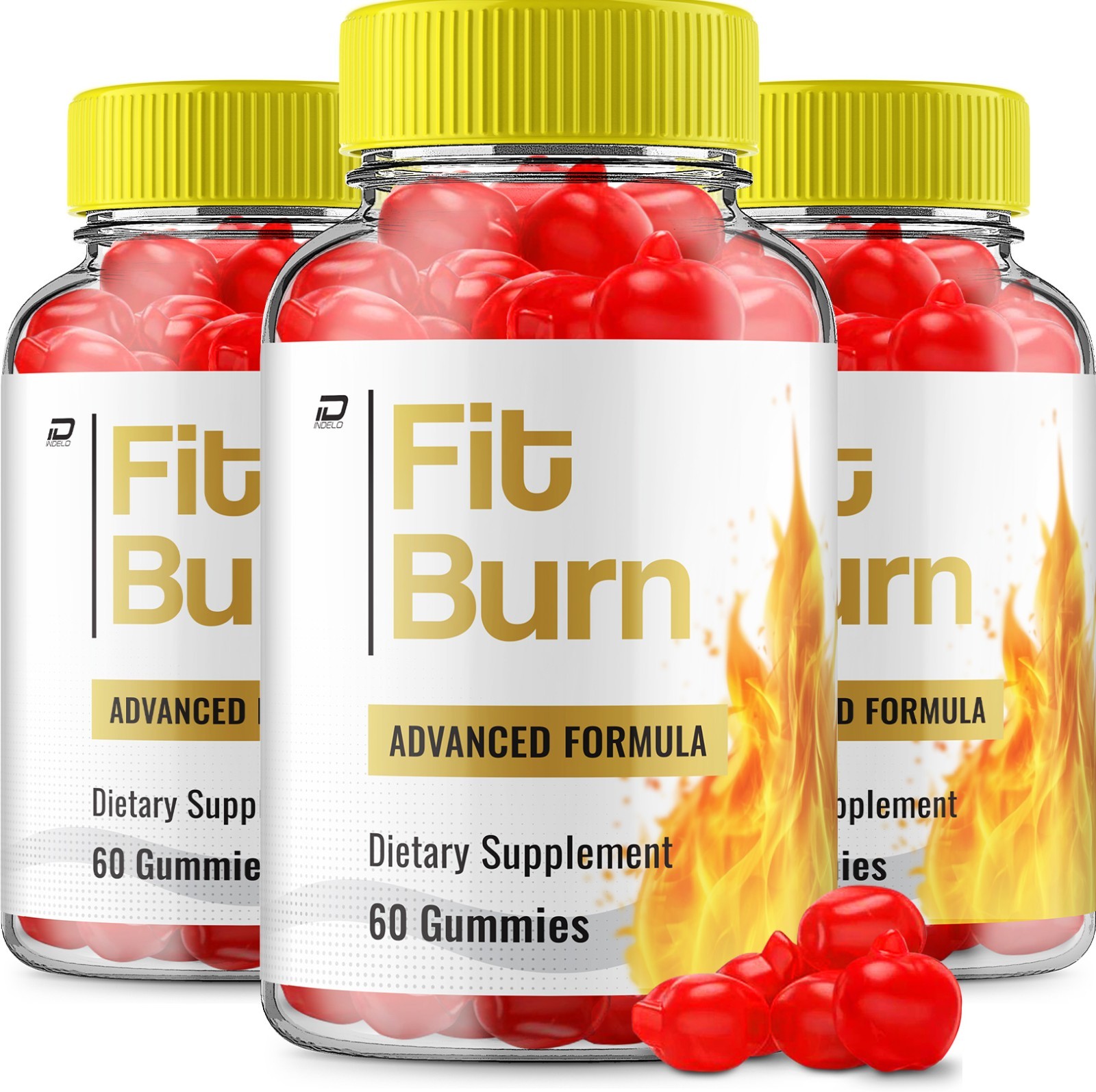 (3 Pack) Fit Burn ACV Gummies Supplement – FitBurn ACV Gummy Apple Cider Vinegar