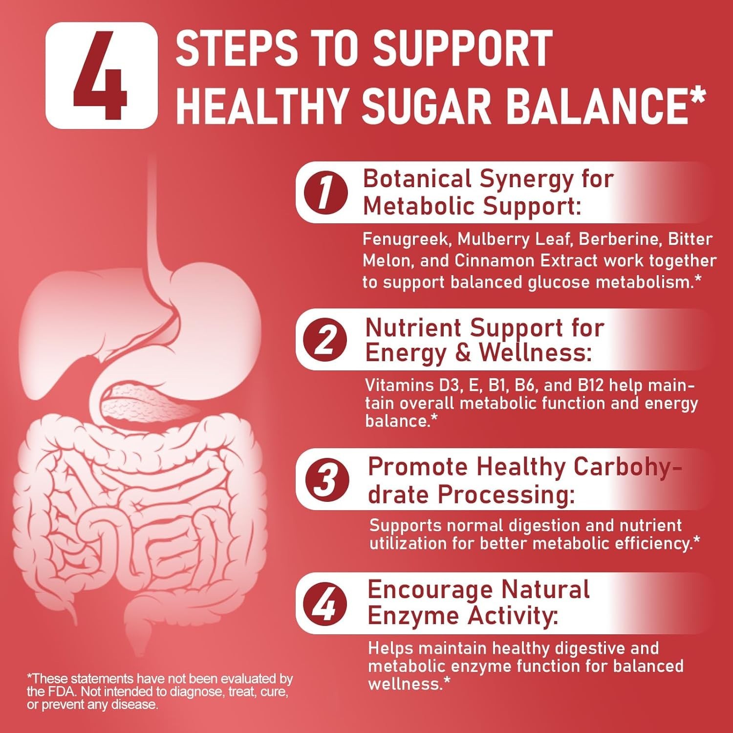 Acential Labs Blood Sugar Complex Supplement 300 Softgels 20+ Active Ingredients