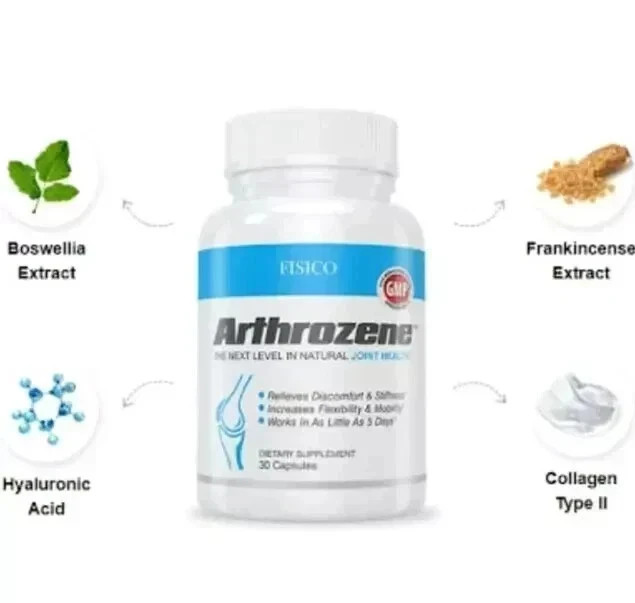 PACK OF 2 – Fisico Arthrozene Natural Joint Health Supplement 30 Capsules – NEW.