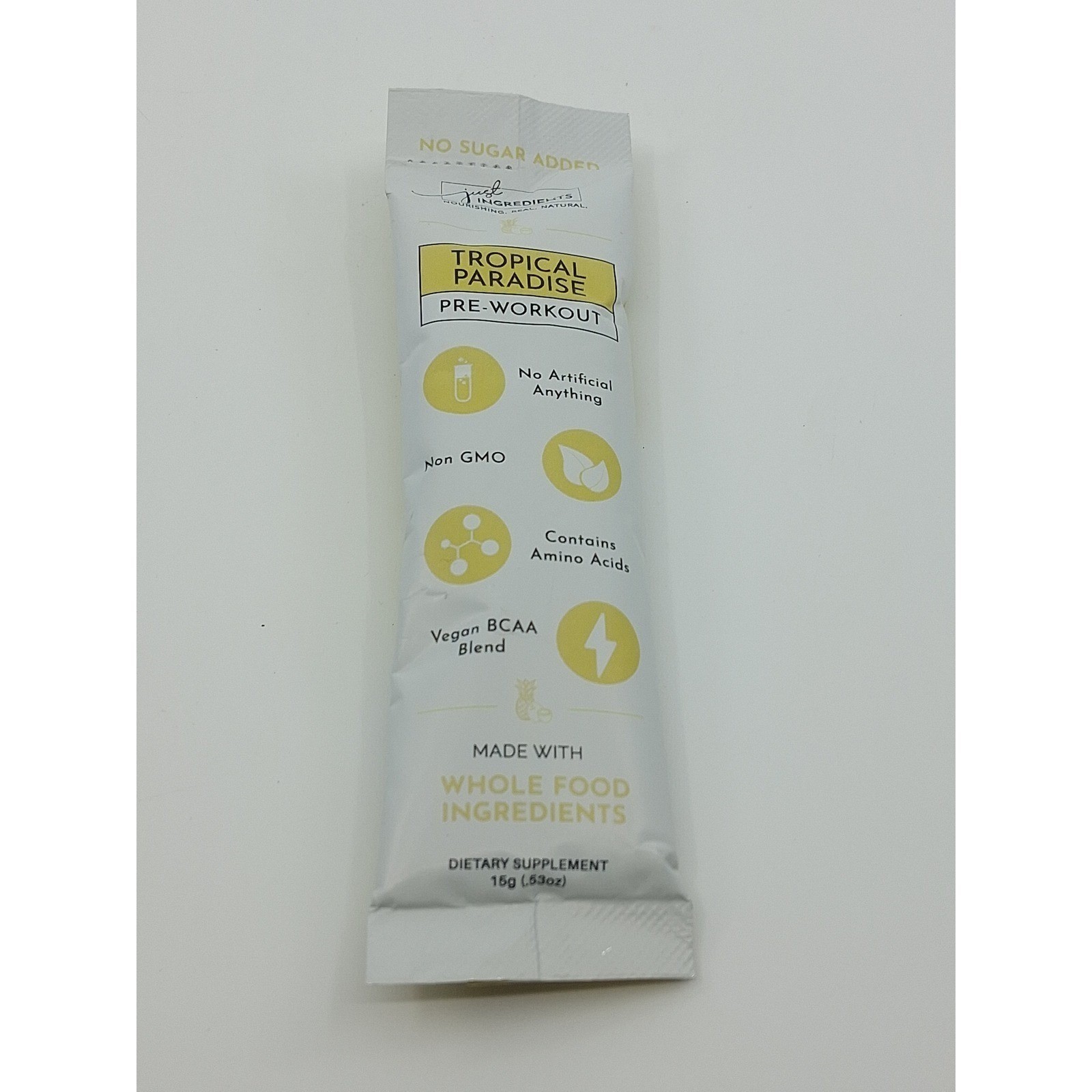 Just Ingredients Pre-Workout Tropical Paradise Dietary Supplement 20packs Sealed
